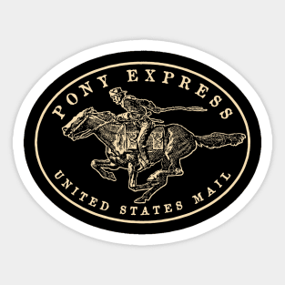 Vintage USPS Pony Express 3 Sticker